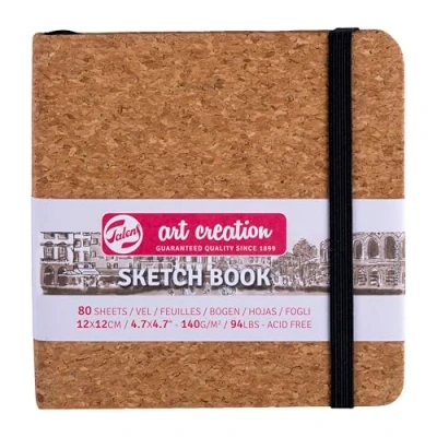 Image of Talens Art Creation Cork Sketchbook 12 x cm, 140 g, 80 Sheets (9314054M)