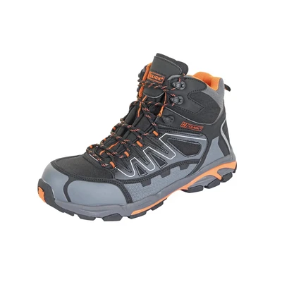 Image of Beeswift Unisex Composite Hiker Ankle boot, Orange/Black, 3 UK
