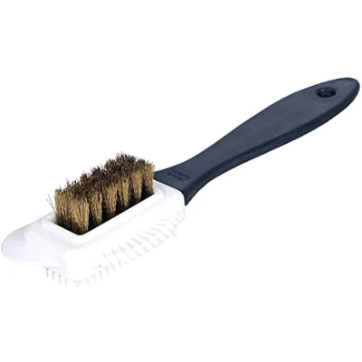Image of PULABO Suede Brush Boot 1pcs Shoe Cleaning 4 Sided Multifunctional Nubuck and Cleaner, Brass Bristle, Leather Eco friendly