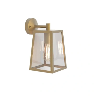 Image of Calvi Outdoor Wall Lantern Antique Brass, E27