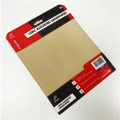 Image of Toolzone 10 Piece Assorted Sandpaper