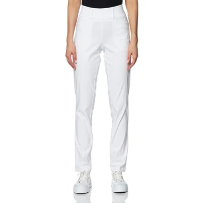 Image of Callaway Women&#039;s Truesculpt Pull on Tech Golf Pant, Brilliant White, XS x 32L