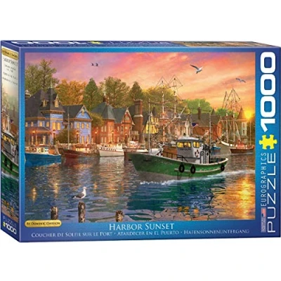 Image of Eurographics 6000 0969 Harbor Sunset by Dominic Davison Other License Puzzle, various, 48 x 68 cm