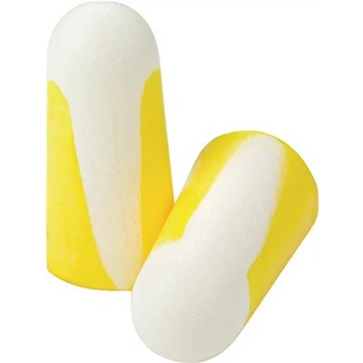 Image of Howard Leight by Honeywell Bilsom 303S Single Use Foam Earplugs Refill Pack, Yellow, Bullet Shape, SNR 33, Size Small, 1006187 (BOX with 200 Pairs)