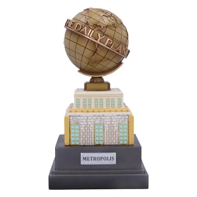 Image of Nemesis Now DC the Daily Planet Ornament 22cm, Resin, Officially Licensed Merchandise, Superman Tower, Comics Home Decor, Cast in Finest Expertly Hand Painted