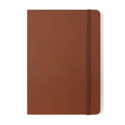 Image of Silvine A5 Executive Soft Feel Notebook Tan. 160 Pages (80 Sheets) Ruled 7mm feint. Ref 197TN (148 x 212mm)