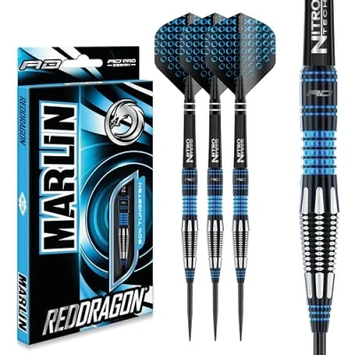 Image of RED DRAGON Marlin 22 Gram Professional Tungsten Darts Set with Flights and Stems