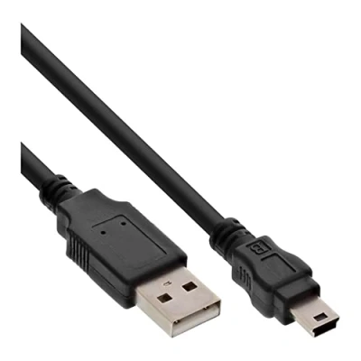 Image of InLine® USB mini cable, InLine®, A male to B (5pin), 5m