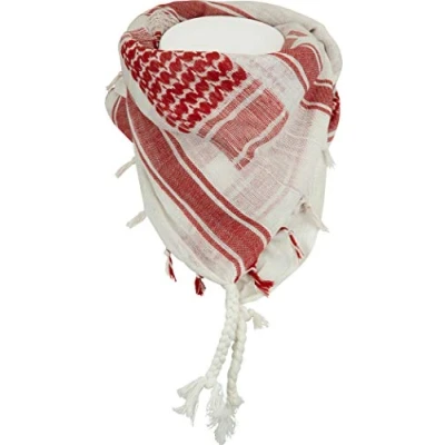 Image of Web tex Shemagh keffiyeh kufiya ghutrah Scarf Red/White