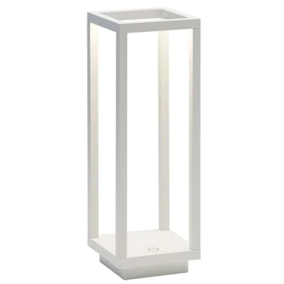 Image of Zafferano, Home Pro Lamp, Rechargeable and Wireless Table Lamp with Touch Control, Suitable for Living Room Outdoor, Dimmer, 3000K, Height 29.5cm, White