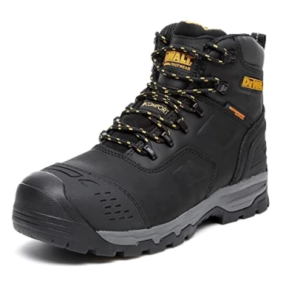 Image of DEWALT Men&#039;s Bulldozer Waterproof, Steel Safety Toe Work Boot, Black, UK7 (EU41)