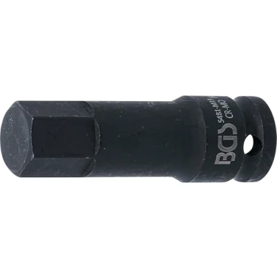 Image of BGS 5481 M19 Impact Bit Socket length 75 mm 12.5 (1/2&quot;) Drive internal Hexagon 19