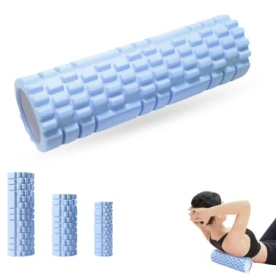 Image of Foam Roller LULUWA Yoga Exercise Rollers for Deep Tissue Muscle Massage Trigger Point Muscles Therapy (30 x 8cm, Blue)