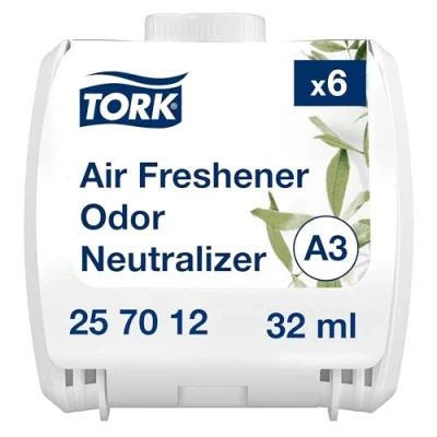 Image of Tork Constant Air Freshener Refill Odour Neutraliser A3, Lemon Grass Scent, 6 Refills, 257012