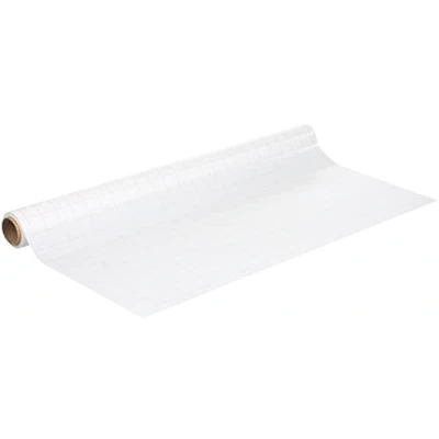 Image of Nobo Whiteboard Sheets Stick Anywhere for an Instant, Removable Dry Wipe Surface, 800 x 600 mm, Pack of 25, White and Grey Squared, Instant Electrostatic Sheets, 1905157