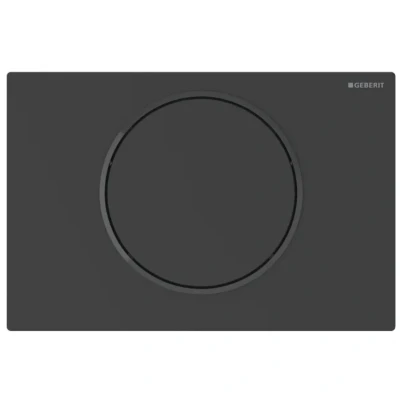 Image of Geberit Sigma10 Electronic Single Flush Plate Battery Operation Matt Black (115.864.16.6)