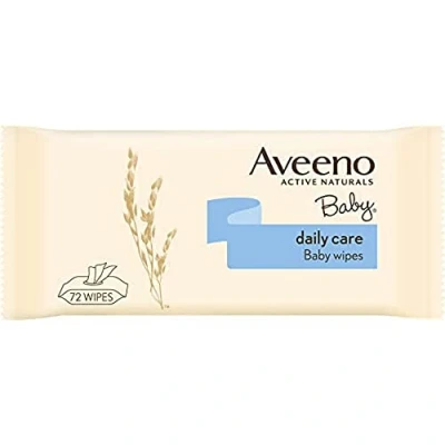 Image of Aveeno Baby Daily Care Wipes with Oats and Aloe Extract, 72