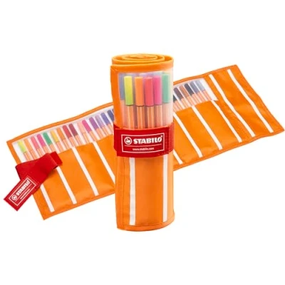 Image of Fineliner STABILO point 88 Rollerset of 30 Assorted Colours including 5 Neon