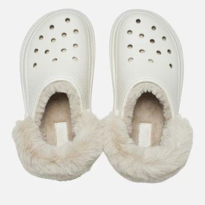Image of Crocs Stomp Slippers, Size: M4/W5, Stucco Synthetics/textile