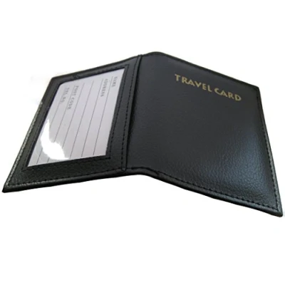 Image of Double Credit Card / Travel Pass Holder (Black)