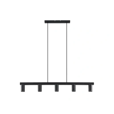 Image of Lindby Ceiling Light &#039;Baliko&#039; dimmable (Modern) in Black Made of Metal for e.g. Living Room &amp; Dining (5 Sources, GU10) from Pendant Lighting, lamp, Hanging lamp