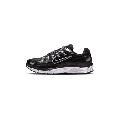 Image of Nike Sportswear P6000 Trainers, Men&#039;s, Size: 10.5, Black white mtlc silver shoes