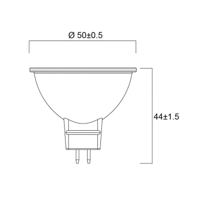 Image of SYLVANIA RefLED Superia LED MR16 7.5W (50W) Daylighte 865 36 Degrees Dimmable
