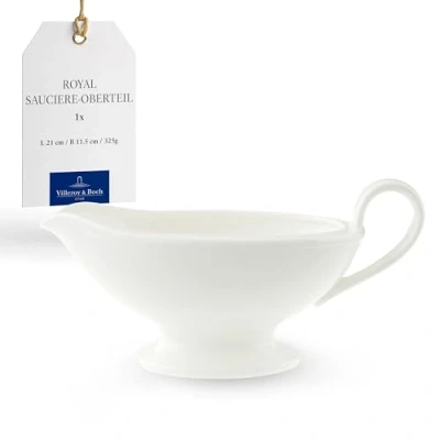 Image of Villeroy &amp; Boch Royal sauce Boat, elegant boat with handle made of premium bone china, dishwasher safe, 450 ml