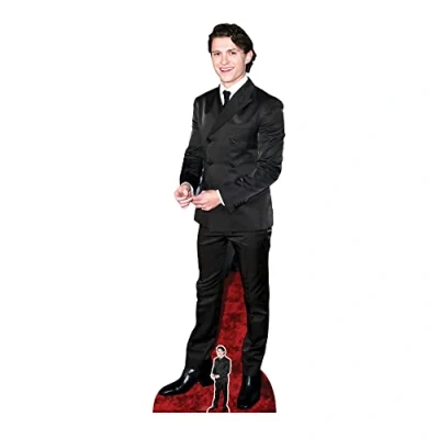Image of STAR CUTOUTS CS951 Tom Holland Smile &amp; Cufflinks Lifesize Cardboard Cutout With Free Mini, Regular