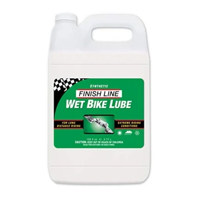 Image of Finish Line WET Bicycle Chain Lube 1 Gallon Jug