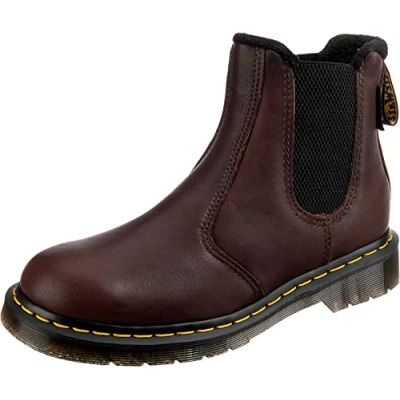 Image of DR MARTENS Men&#039;s Chelsea Boot, Dark Brown Valor Wp, 4 UK