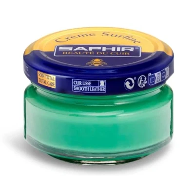 Image of Saphir Superfine Cream Polish with Green Apple Tree 49 50 ml