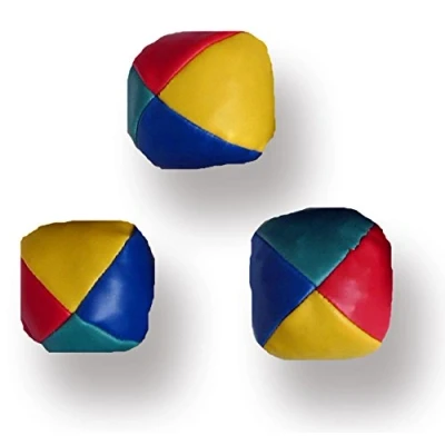 Image of Set of 3 Circus Clown Coloured Juggling Balls Learn to Juggle Toy Game for 5 years and above