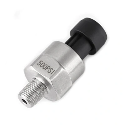 Image of DC 5V 1/8&quot; NPT Stainless Steel Pressure Transducer with Cable, Sensor for Water Air Gas Oil Fuel Petrol Diesel (500PSI)