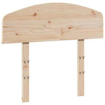 Image of vidaXL Solid Pine Wood 90 cm Headboard for Single Beds Brown Bedroom Bed Header Panel with Standalone Sturdy Legs and Rustic Design