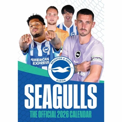 Image of Brighton &amp; Hove Albion FC A3 Calendar 2026
