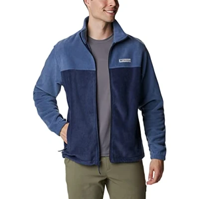 Image of Columbia Mens Steens Mountain 2.0 Full Zip Fleece Jacket, Dark Mountain/Collegiate Navy, L EU