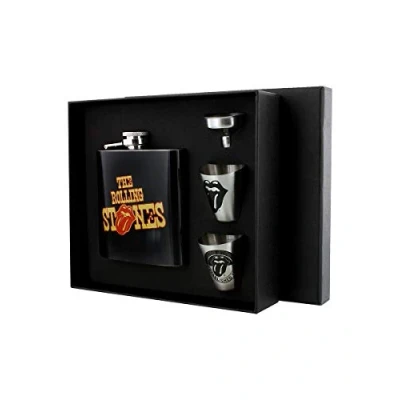 Image of GB Eye LTD, The Rolling Stones, Tongue, Hip Flask set