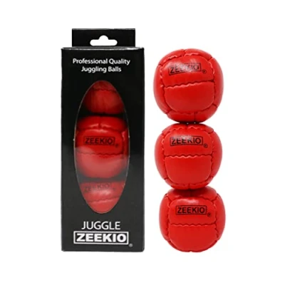 Image of Zeekio Galaxy Juggling Ball Gift Set 3 Balls RED
