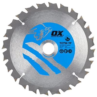 Image of OX Wood Cutting Thin Kerf Circular Saw Blade 160/20mm, 24 Teeth ATB