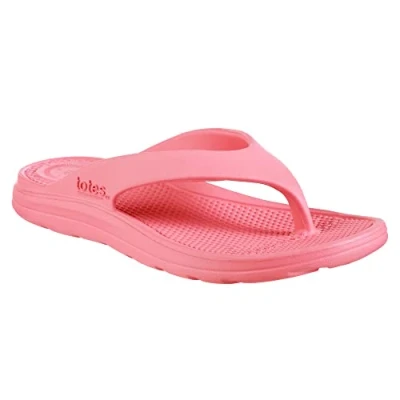 Image of Totes Women&#039;s Everywear Ara Thong Sandal, Sugar Coral, 4 UK