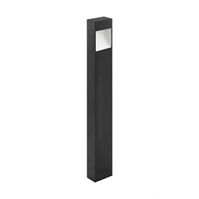 Image of Eglo Lighting Manfria LED Outdoor Tall Bollard Light Anthracite White IP65