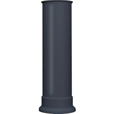 Image of Adam Straight Stove Pipe in Charcoal Grey