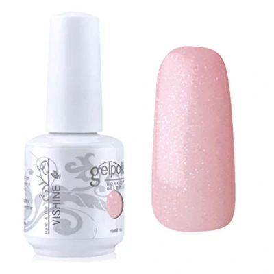 Image of Vishine Gelpolish Manicure Salon UV LED Soak Off Gel Nail Polish Varnish Color Pearl Pink (1327)