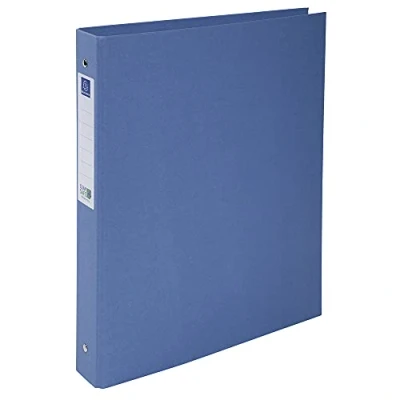 Image of Exacompta ref. 54222E 1 Clean&#039;Safe rigid binder 2 round rings, diameter 30 mm Spine 40 External dimensions: 32 x 26 cm A4 file format Colour: blue