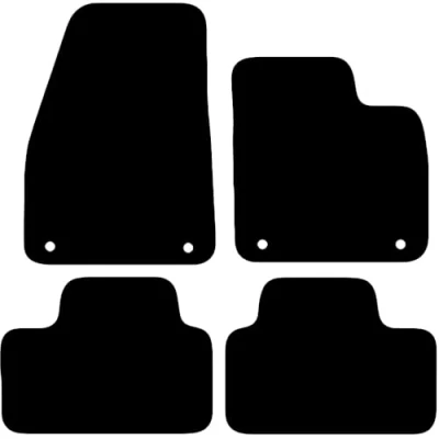 Image of Carsio Tailored Carpet Car Floor Mats For Volvo XC40 Manual 2018+ Onwards Fit Mat Complete Accessory Black Custom Fitted All Weather, Anti Slip Backing &amp; Trim