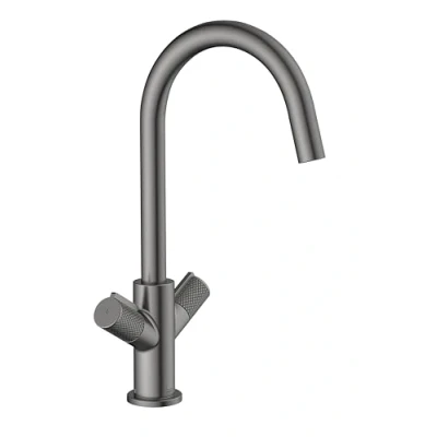 Image of Bristan Fern Easyfit Kitchen Sink Mixer Gun Metal Tap