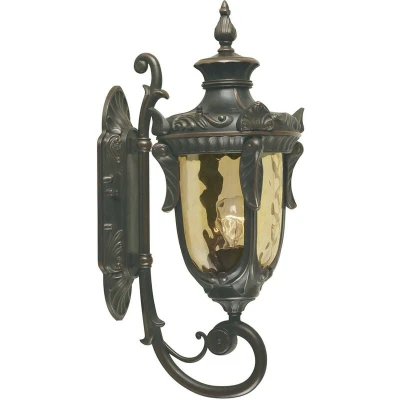 Image of Philadelphia 1 Light Outdoor Medium Wall Lantern Old Bronze IP44, E27