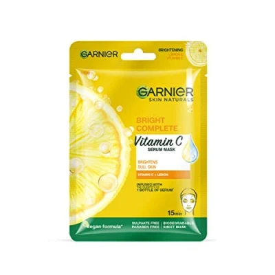 Image of Garnier Skin Naturals, Light Complete Serum Mask, 32g