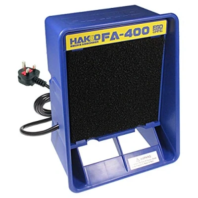 Image of Hakko FA 400 Bench Top Soldering Smoke Absorber 230V BS Plug Filters Fumes from Irons